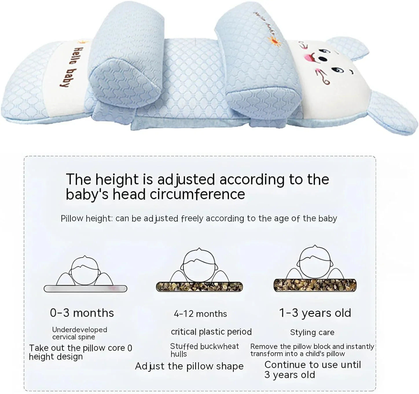 Baby Head Shapping Pillow | Export Quality