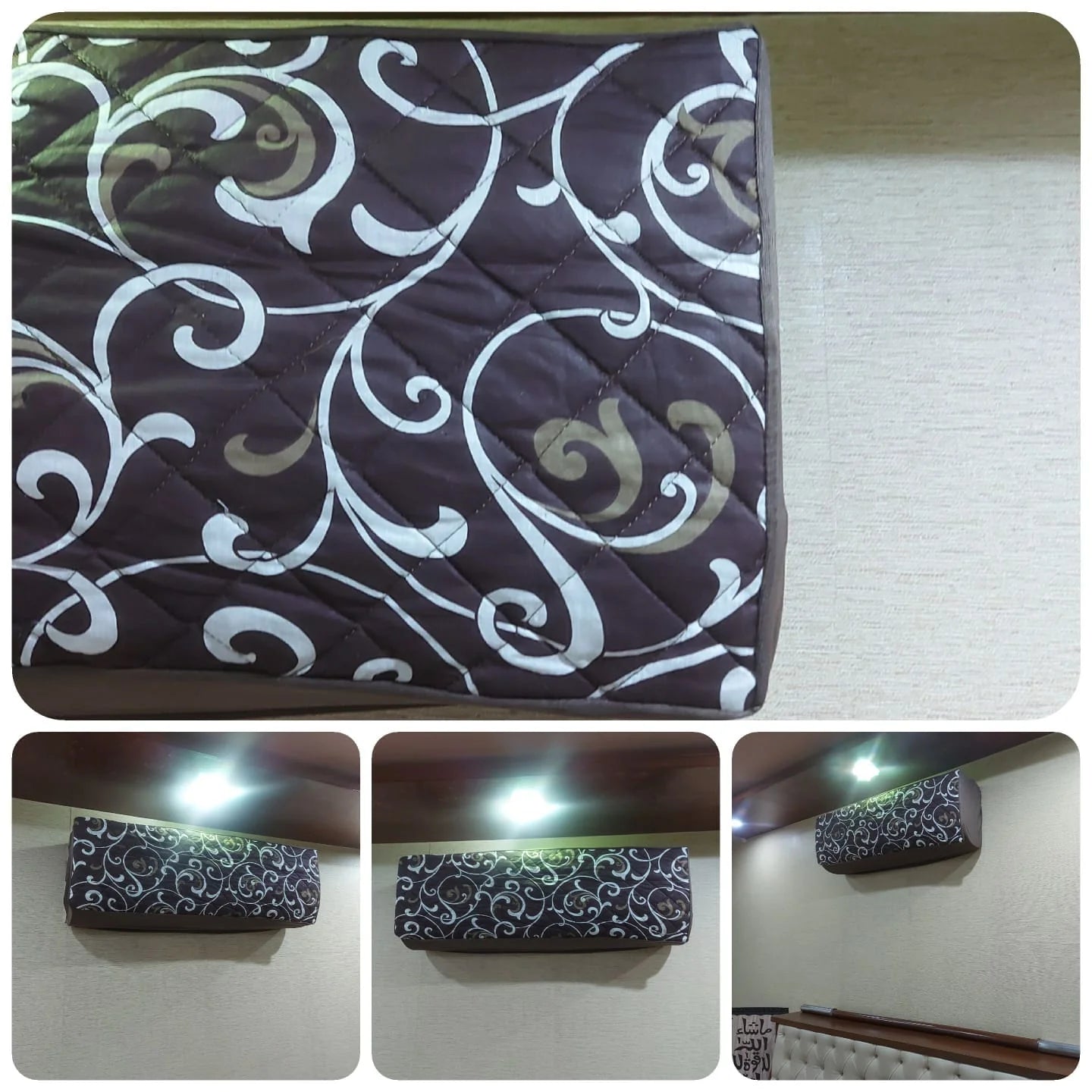 Printed Waterproof Quilted AC Cover indoor + outdoor