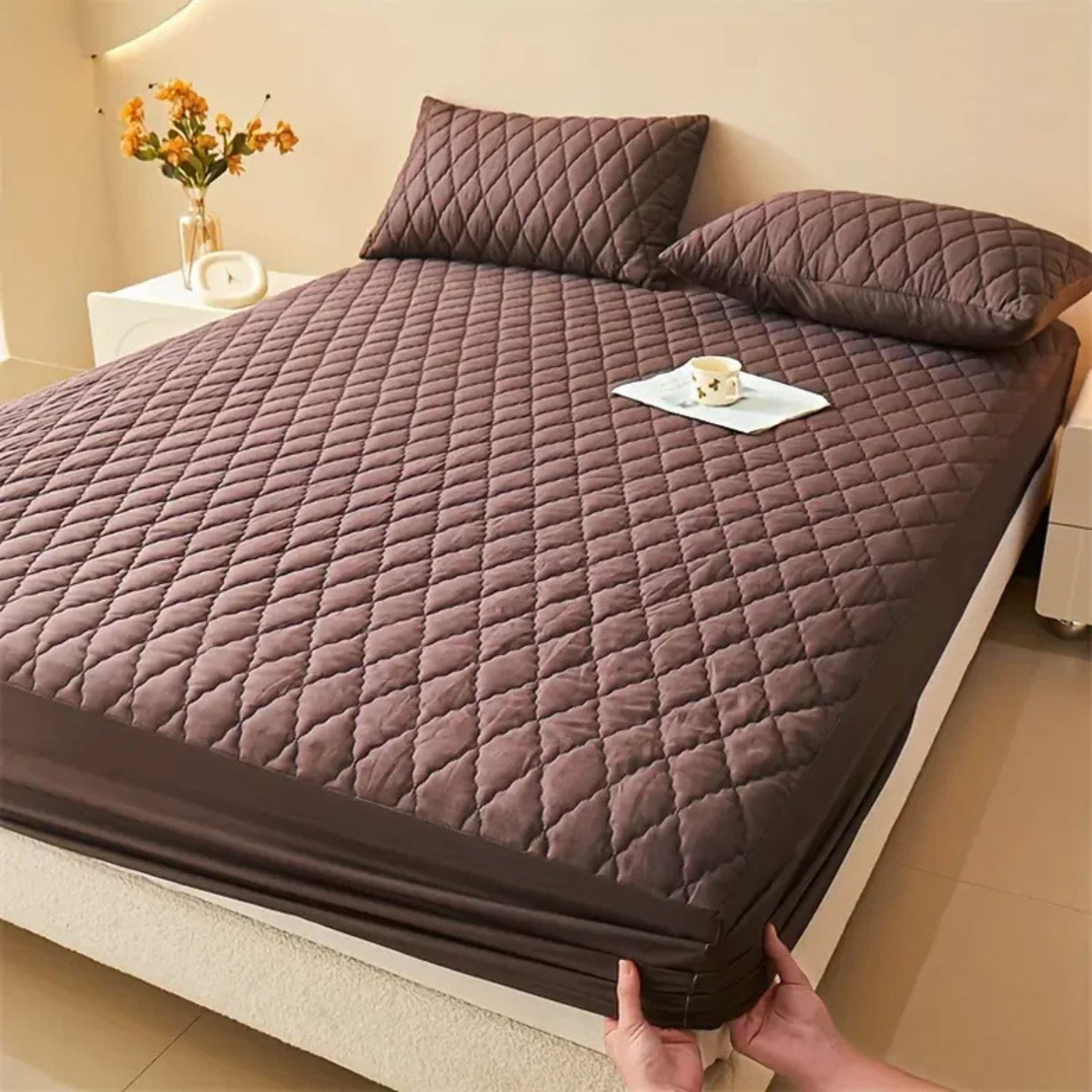 Fluffy Quilted WaterProof Mattress Covers