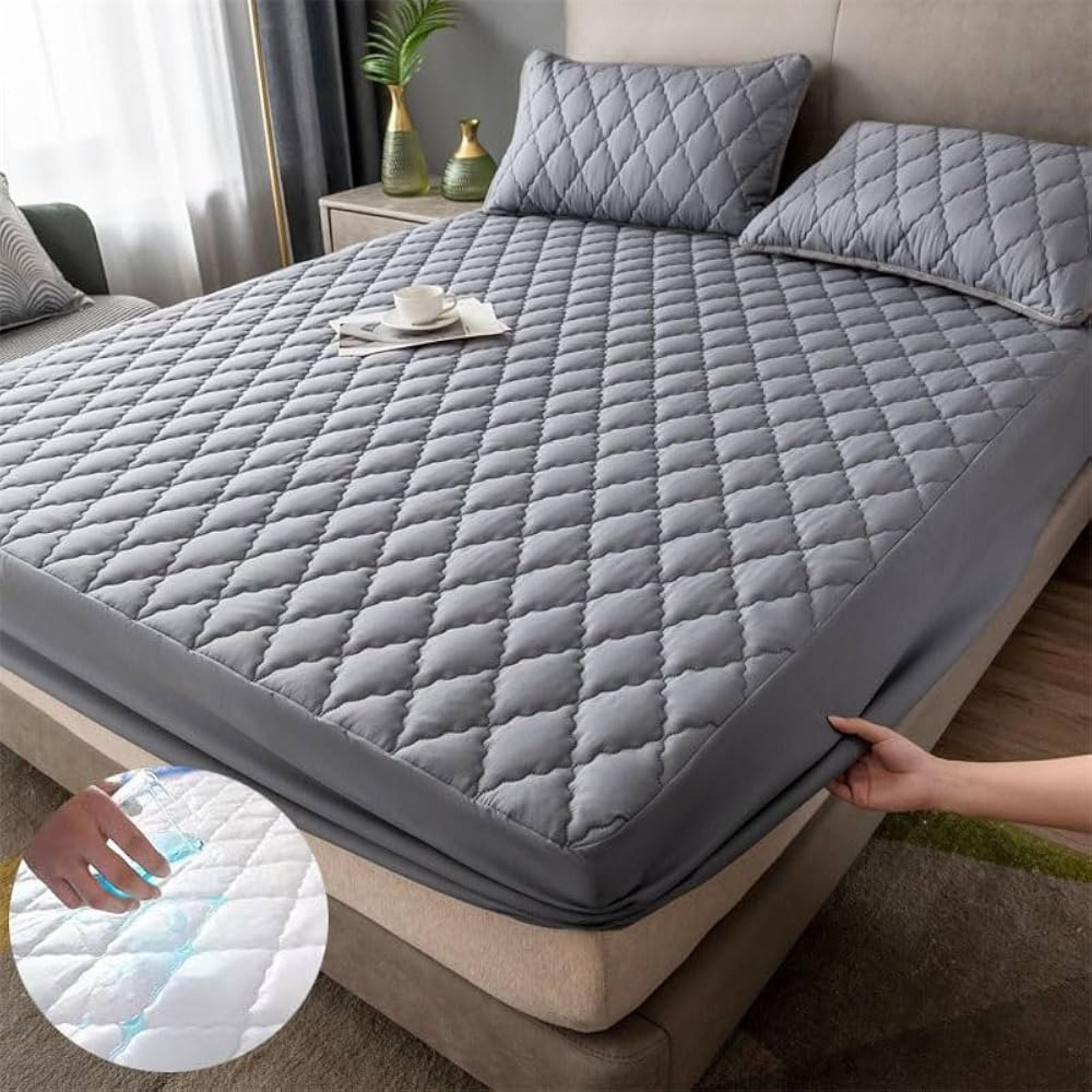 Fluffy Quilted WaterProof Mattress Covers